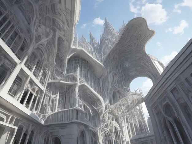 architecture beautiful close up image ai generated