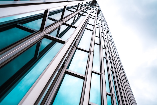 Architecture details Modern Building Glass facade Business background