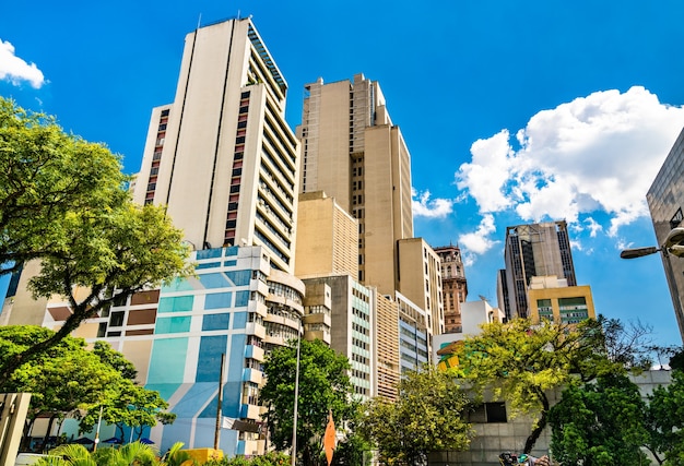 Architecture of Downtown Sao Paulo in Brazil