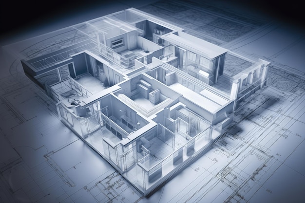 architecture house plan blueprint