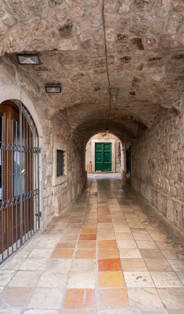 Architecture in Kotor Old Town in Montenegro