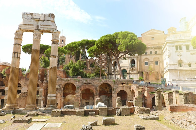 Architecture and landmark of Antique Rome