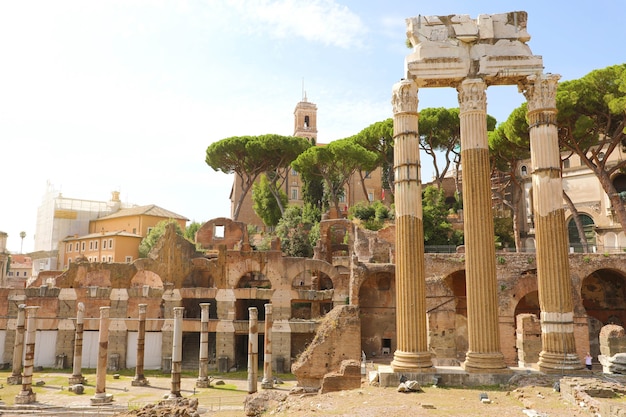 Architecture and landmark of Antique Rome