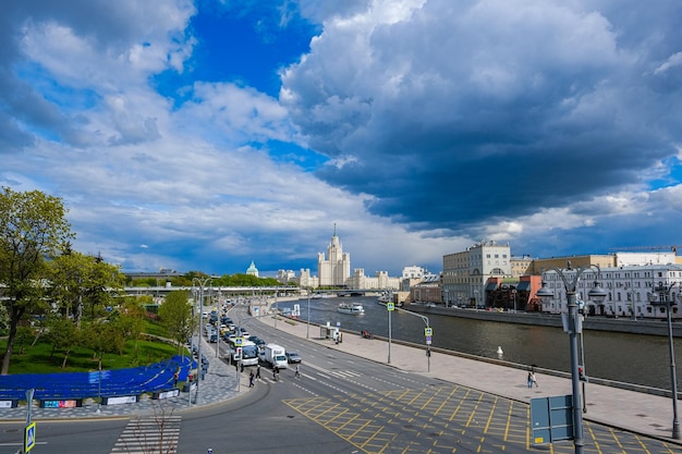 モスクワの建築とランドマークモスクワの都市風景