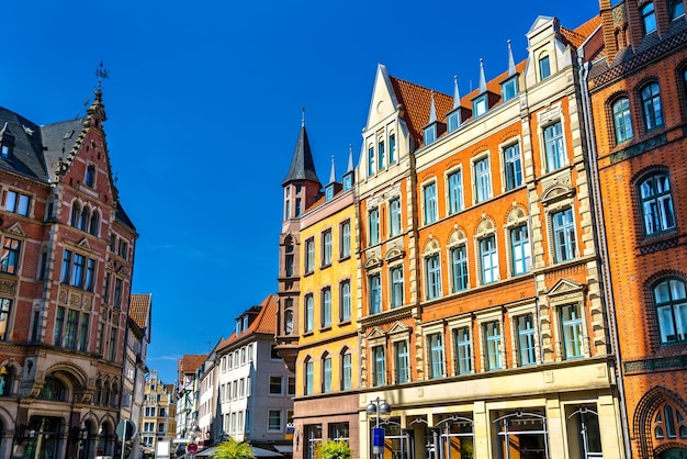 Architecture at the Market Place of Hanover in Germany