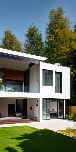 Architecture modern design house