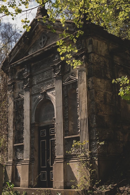 Architecture of the old crypt in Ukraine