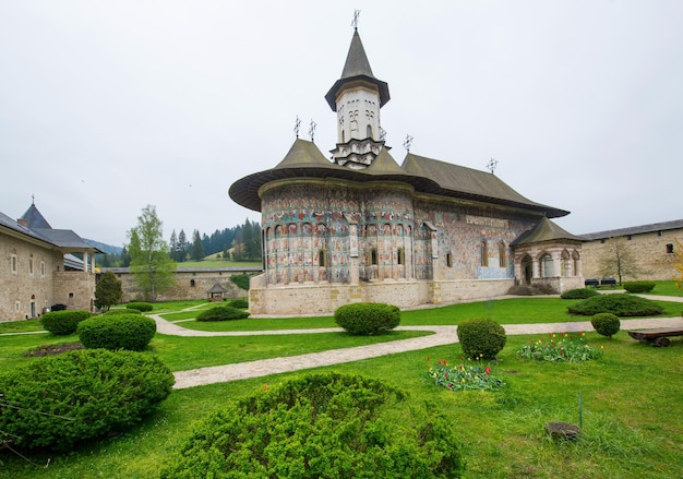 정교회 수도원 Sucevita 루마니아의 건축