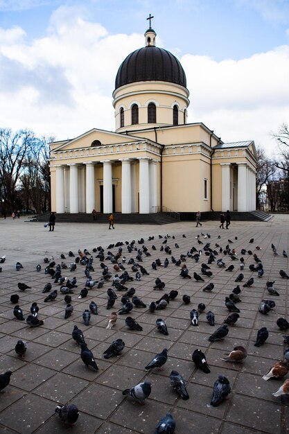 Architecture and Streets of Chisinau Avenue of Stephen the Great in Chisinau