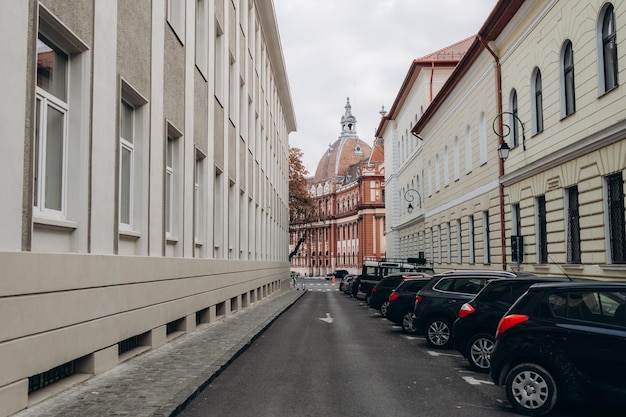 The architecture of the streets of the old town