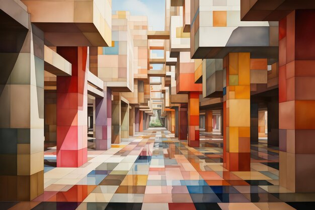 architecture vector cityscape art marketplace 3d illustration abstract illustrations