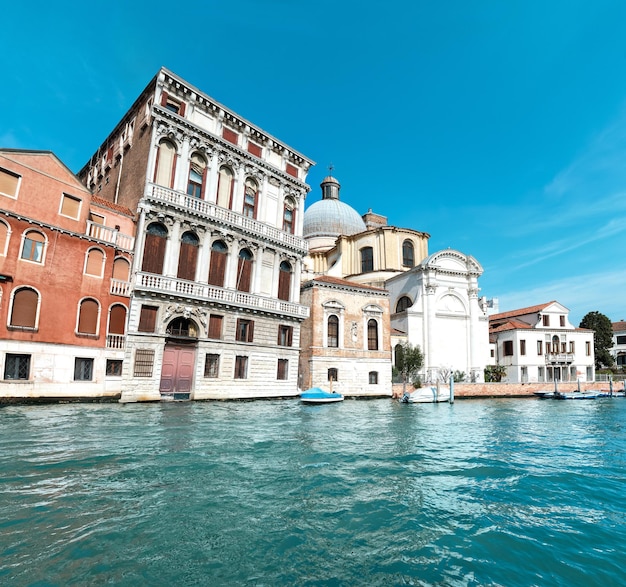 Architecture of Venice Italy Palazzos and historic houses in the water of Grand Canal