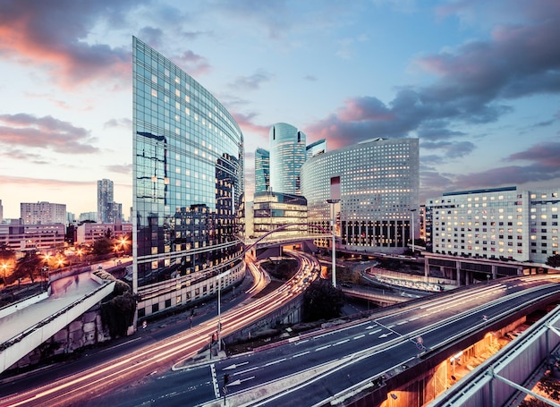 Architectuur in La Defense, Parijs, Frankrijk