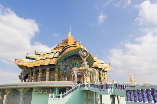 Architectuur in Wat Ban Rai, de provincie van Nakhon Ratchasima, Thailand