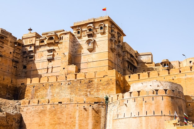 Architectuur van Jaisalmer-fort, Jaisalmer, Rajasthan, India.