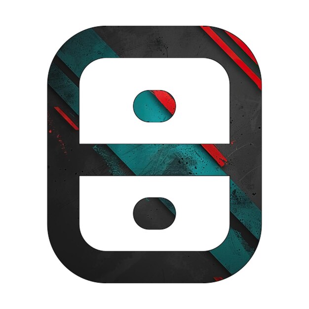 archive icon diagonal black green red