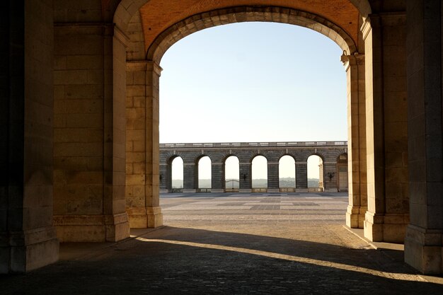 Archway of historic building against sky