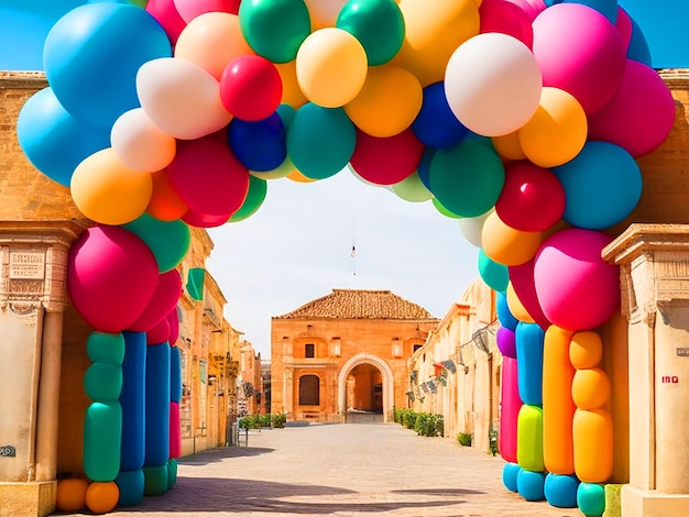 arco de globos medio arco hd pbhoto скачать