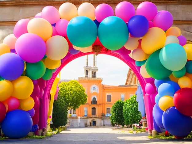 arco de globos medio arco hd pbhoto downloade