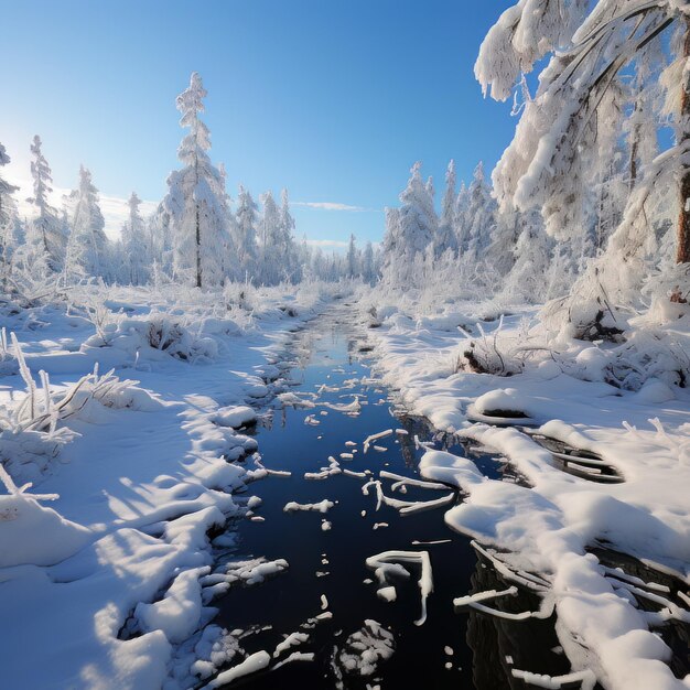 Arctic Artistry Winter Landscape Photo