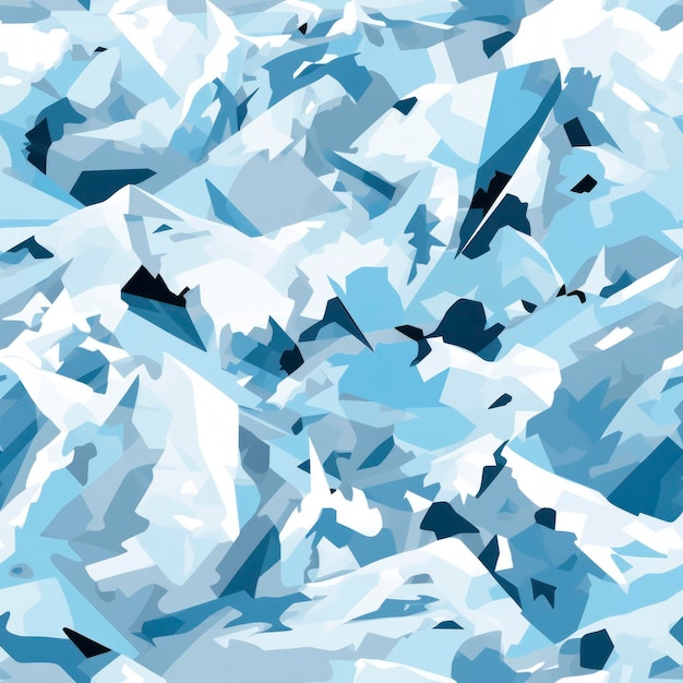 Photo arctic camouflage with glacierinspired shapes ai generated
