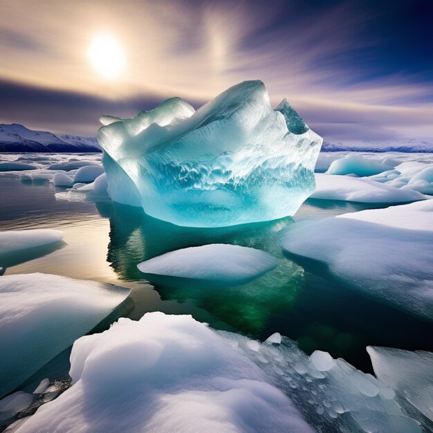 Premium Photo  Arctic Elegance Navigating the Frozen Realm