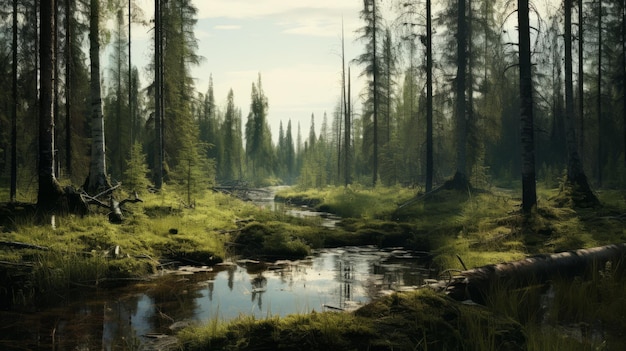 Arctic Forest Animation A Serene Journey Through Nature39s Beauty