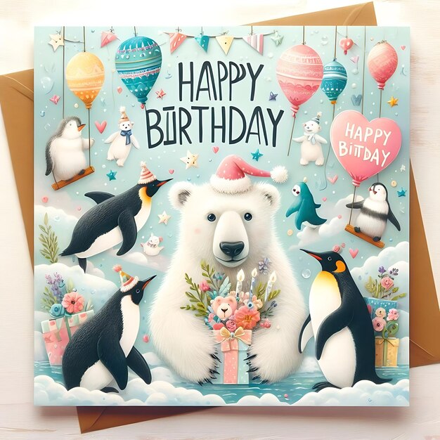 Arctic Friends Warm Wishes on Your Birthday