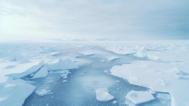 Foto arctic ice een hyperrealistische 8k opname van een hermosa beach rivier