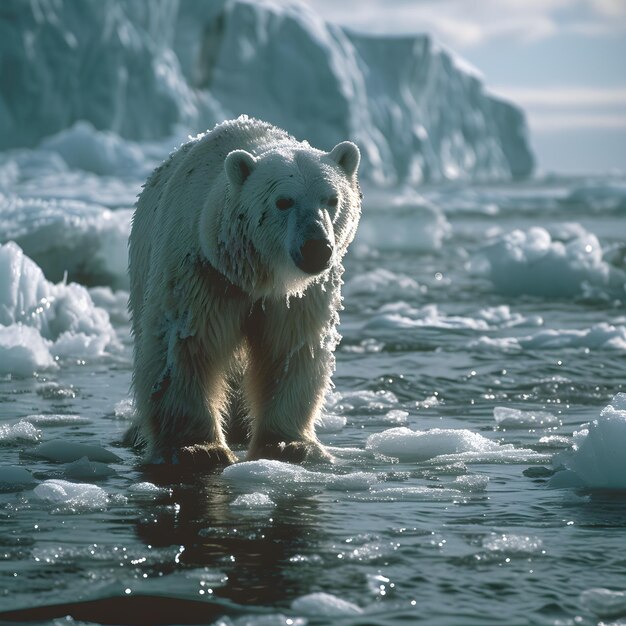 Photo arctic majesty unveiling the enchanting world of the white bear