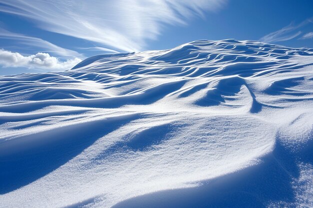 北極の雪のカモフラージュ