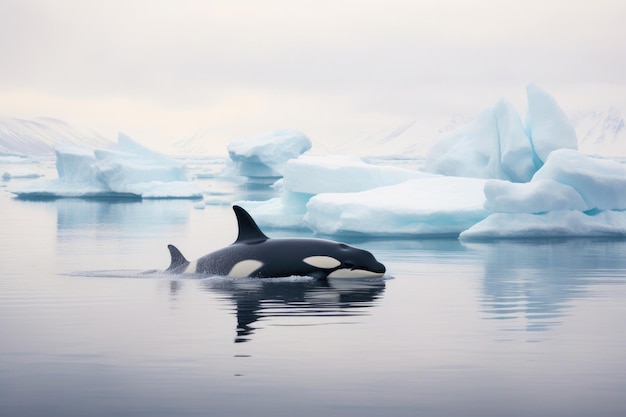 Arctic Symphony Orka-schoonheid in bevroren wateren