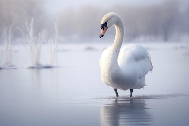 Arctische zwaan in de winter