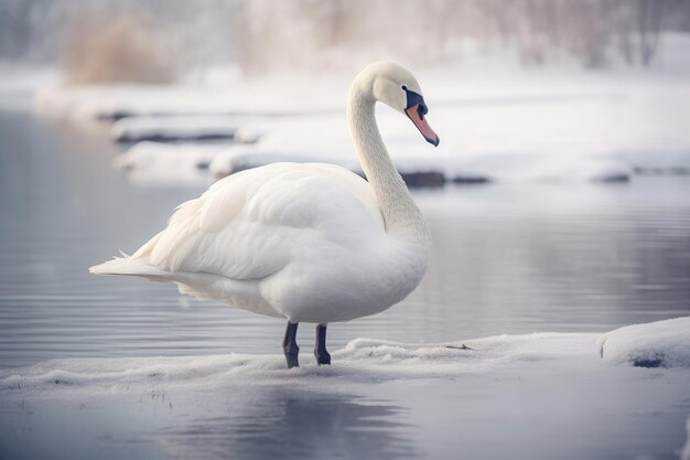 Arctische zwaan in de winter