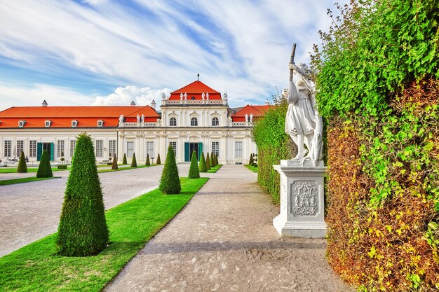 公園と庭園の複合施設Belvedere.Viennaのエリア。オーストリア。