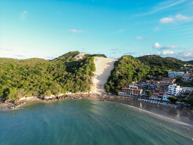 Premium Photo | Area view of ponta negra beach and morro do careca in the  city of natal, rio grande do norte, brazil