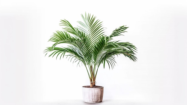 Areca palm geïsoleerd op de witte achtergrond