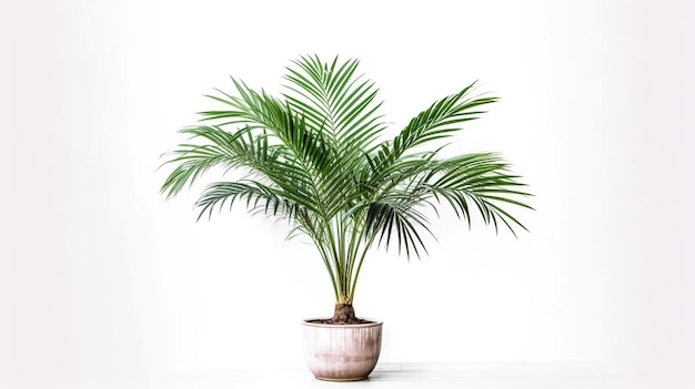Areca palm geïsoleerd op de witte achtergrond