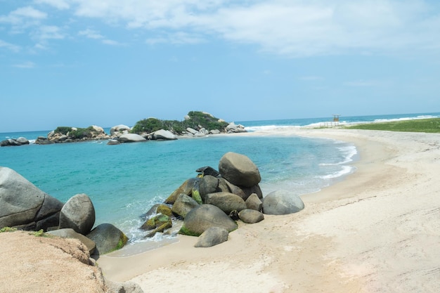 Arenilla Beach Tayrona Nationaal Park Colombia Zuid-Amerika