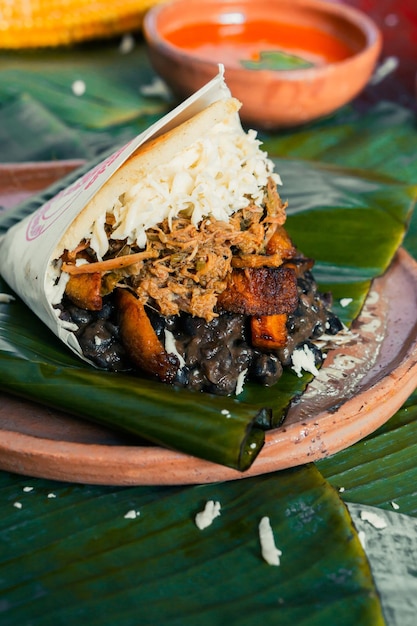 Arepa, traditional Venezuelan food.