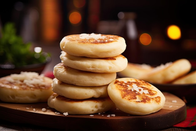 Photo arepas food background