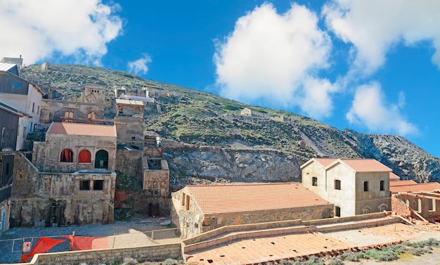 Argentiera mine on a cloudy day