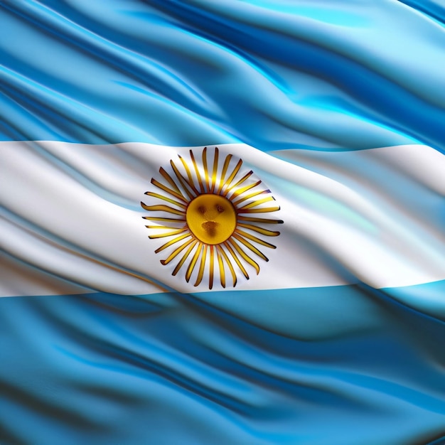 Photo argentina country flag waves