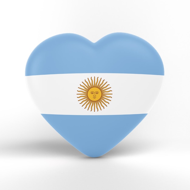 Argentina Flag Heart