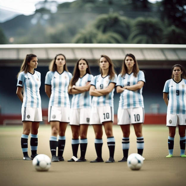 Argentina and portugalfemale football players