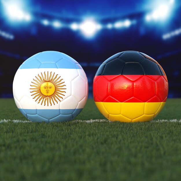 Argentina vs Germany Soccer Match