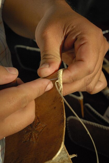 Argentine crafts made with type material