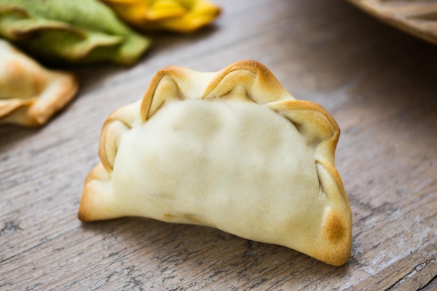 Argentine empanadas stuffed with meat and tomato. Original recipe from Buenos Aires.