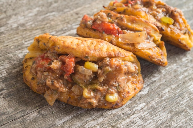 Argentine empanadas with pepper onion corn