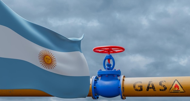 Argentinië gasklep op de belangrijkste gasleiding Argentinië Pipeline